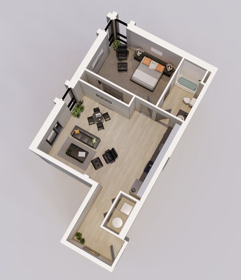 Unit H floor plan